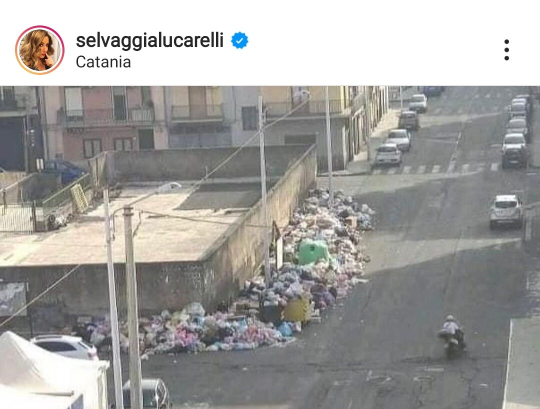 La Lucarelli su Catania rifiuti