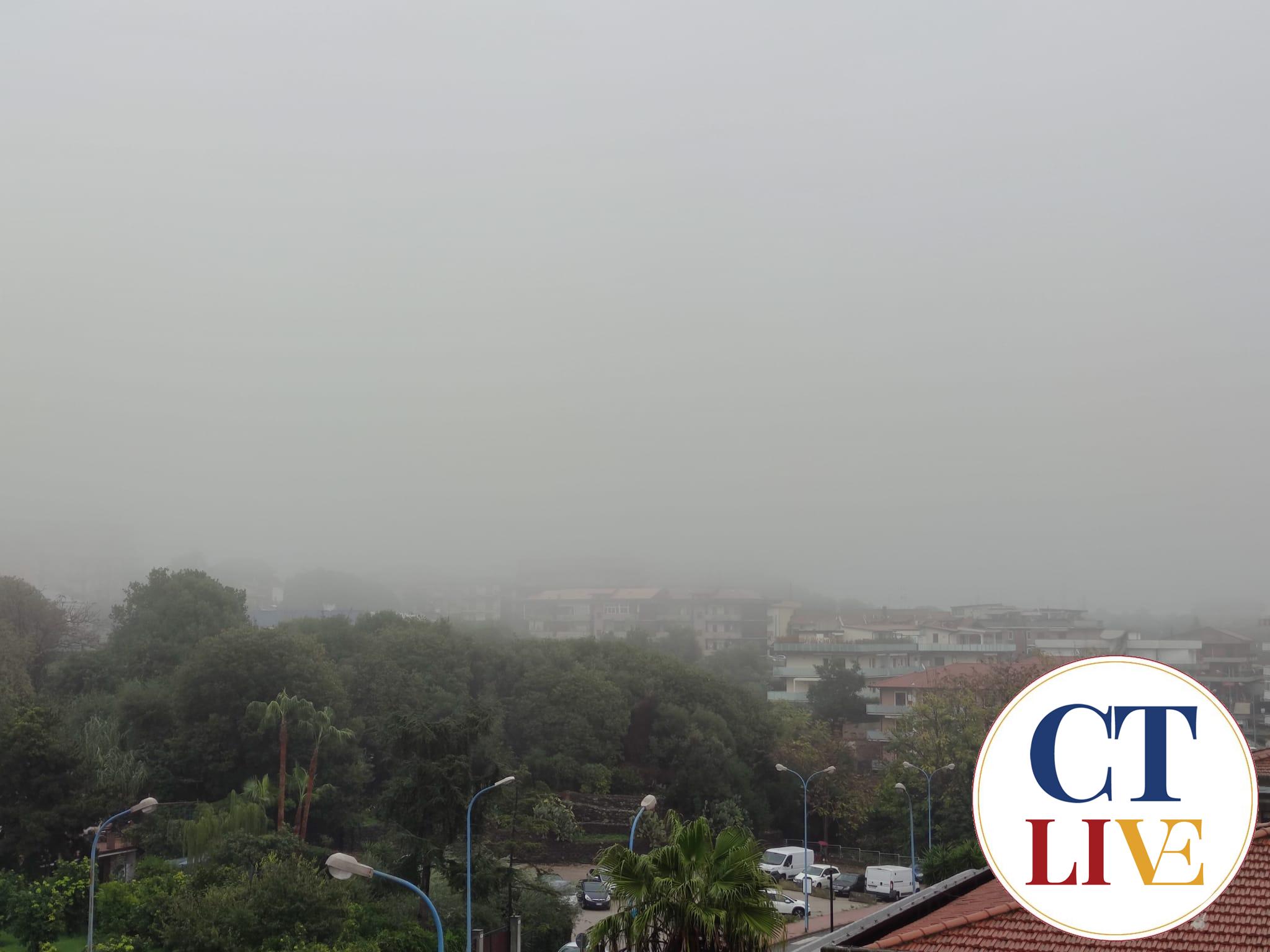 nebbia su catania