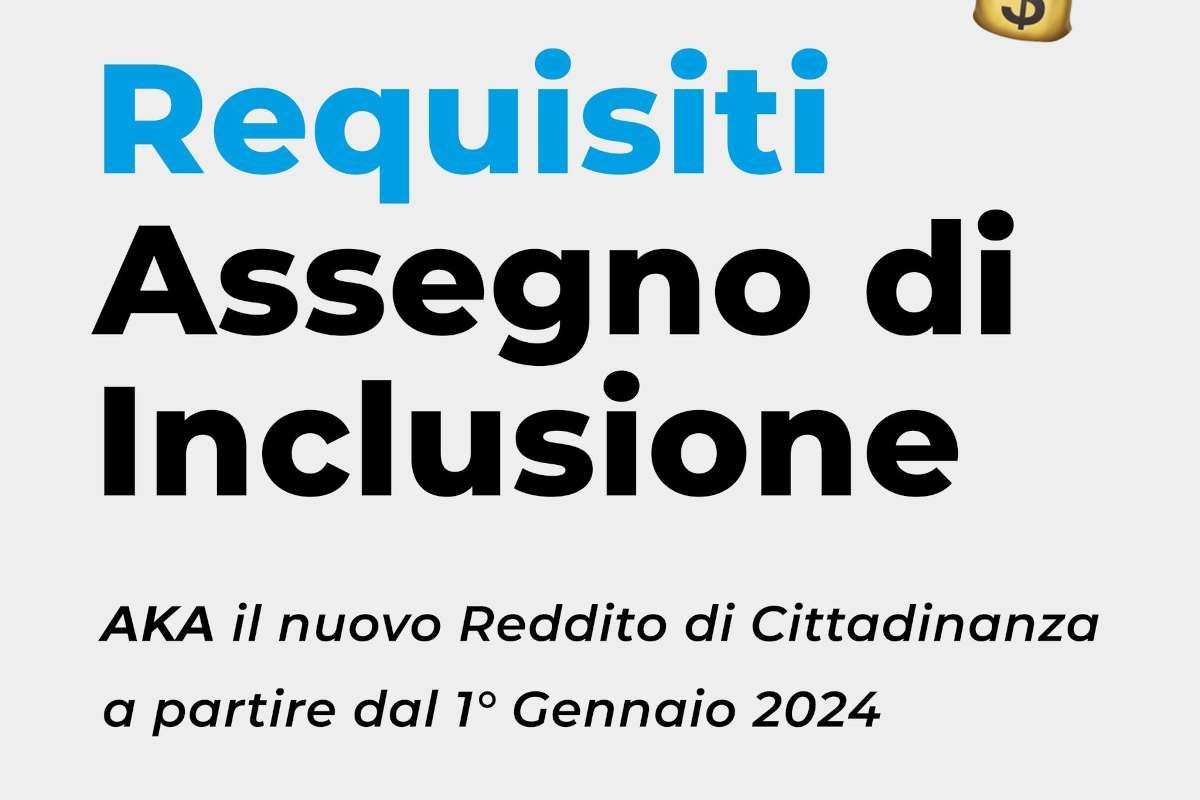 Il nuovo RdC è l'Assegno di Inclusione