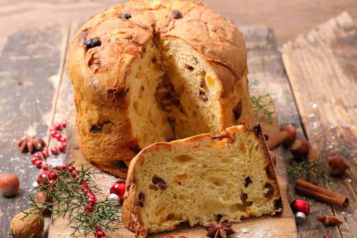 Panettone in tavola