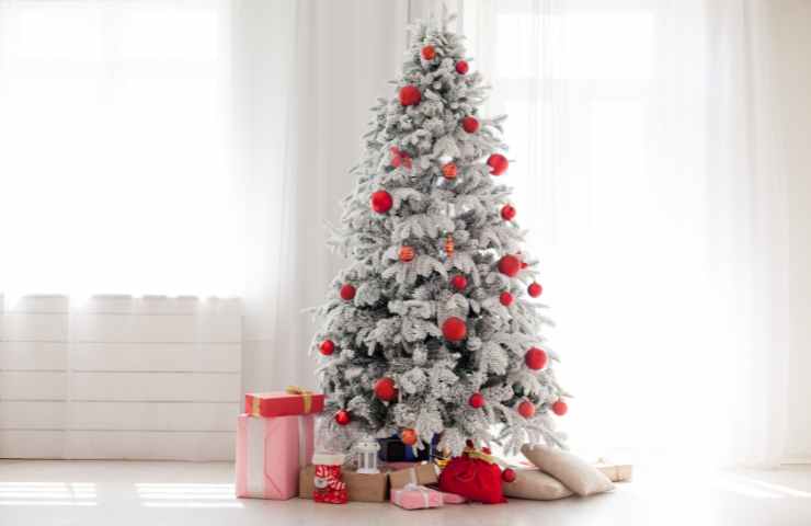 albero di Natale bianco