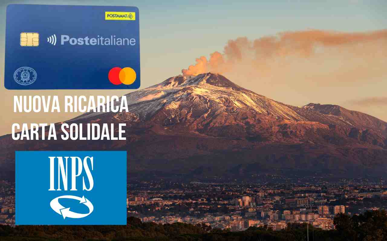 nuova ricarica INPS Catania carta solidale
