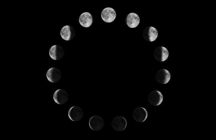 Le varie fasi della Luna 